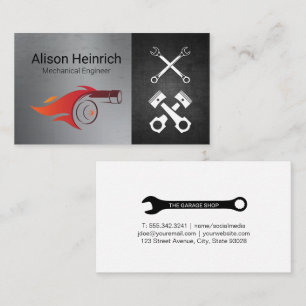 Cartão De Visita Turbo Fire Compro Automático Chave dos pistões