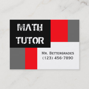 Cartão De Visita Tutor de Matemática
