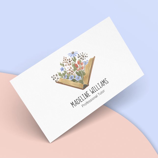 Cartão De Visita Tutor QR code Business Card (Criador carregado)