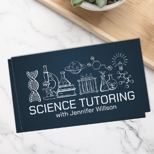 Cartão De Visita Tutoria de Ciências - Professor