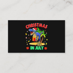 Cartão De Visita Tv Natal Em Julho Dinossauro Para Meninos Soma