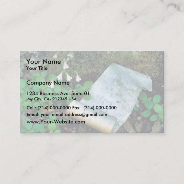 Cartão De Visita Twinflower (Frente)