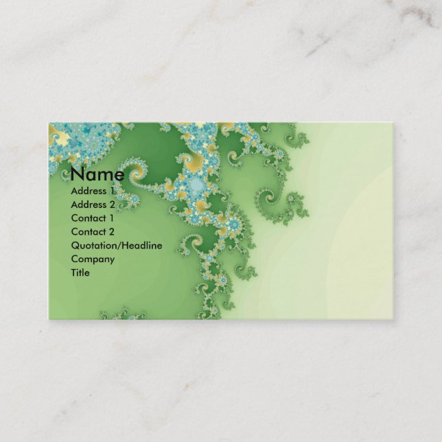 Cartão De Visita Twirligig - Fractal (Frente)