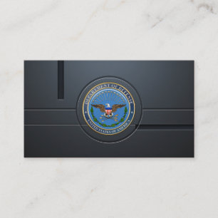 Cartão De Visita U.S. Emblema (DOD) do Departamento de Defesa [3D]