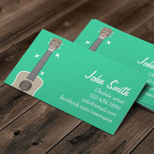 Cartão De Visita Ukulele Artist - Música Fofa
