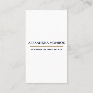 Cartão De Visita Ultra-Modern Real Estate Vertical Business Card