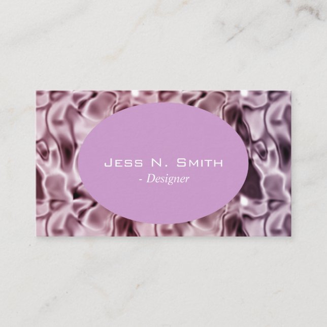 Cartão De Visita Um design suave, elegante roxo (Frente)