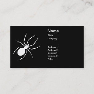 Cartão De Visita Um gráfico de uma aranha