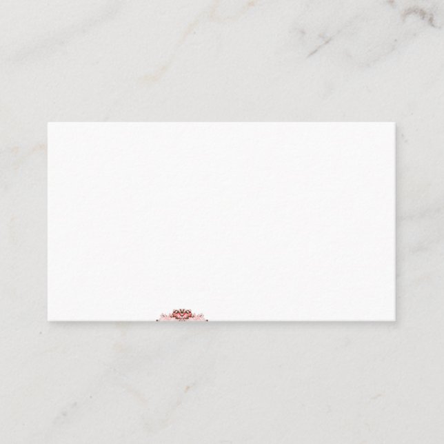 Cartão De Visita Um gráfico vermelho vibrante apresenta um floral c (Frente)