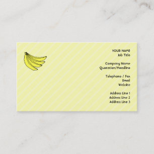 Cartão De Visita Um monte de bananas amarelas.