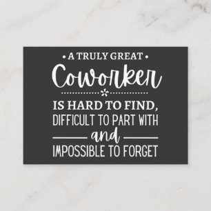 Cartão De Visita Um verdadeiro colaborador Excelente