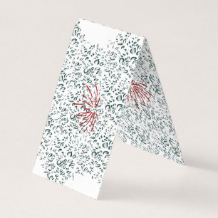 Cartão De Visita uma flor vermelha sobre fundo preto