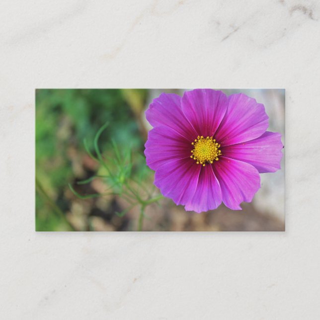 Cartão De Visita Uma galáxia dentro de uma flor (Frente)