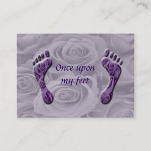 Cartão De Visita uma vez em cima de meus pés