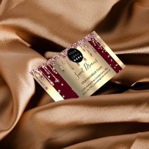 Cartão De Visita Unhas de ativação do cabelo do logotipo Unidades S