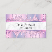 unhas de brilho roxo moderno e elegante