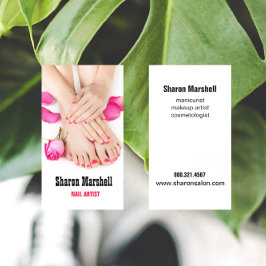 Cartão De Visita Unhas Francesas Manicurist Beauty Salon Spa