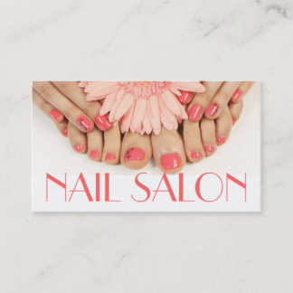 Cartão De Visita Unhas Salon Manicure Pedicure Beauty Spa