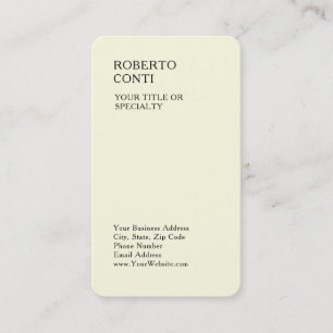 Cartão De Visita Único Moderno Simples Minimalista Premium Seda Beg