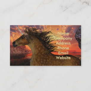 Cartão De Visita Unicorn Sunset