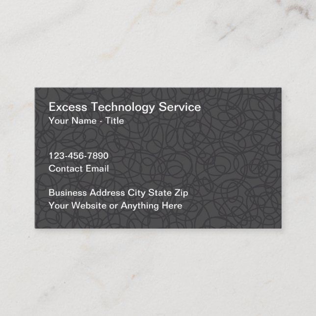 Cartão De Visita Unique Technology Business Cards New Design (Frente)