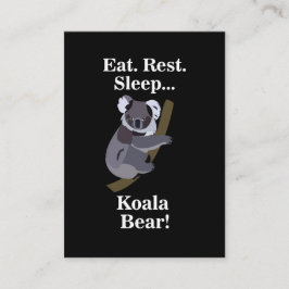 Cartão De Visita Urso Koala Engraçado