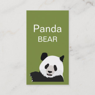 Cartão De Visita Urso Panda