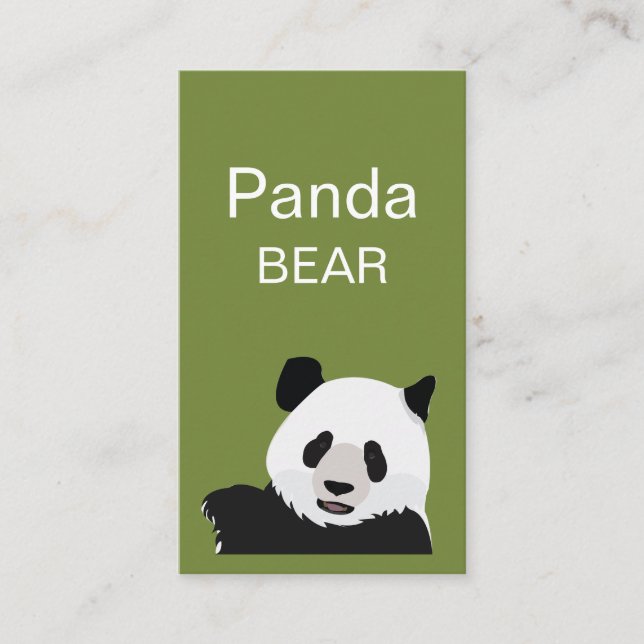 Cartão De Visita  Urso Panda (Frente)