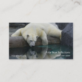 Cartão De Visita Urso Polar de Fotografia