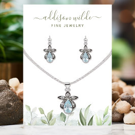 Cartão De Visita Urticária Rustic Watercolor