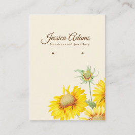 Cartão De Visita Urticária Rústica Amarelo Girassol