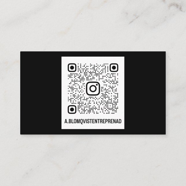 Cartão De Visita USA, 8,9 x 5,1 cm Visitkort (Verso)