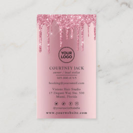 Cartão De Visita Use o seu próprio logotipo, Colírio metálico cor-d