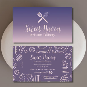 Cartão De Visita Utensílio de Cozinha Gradiente Rosa Marinho Padari