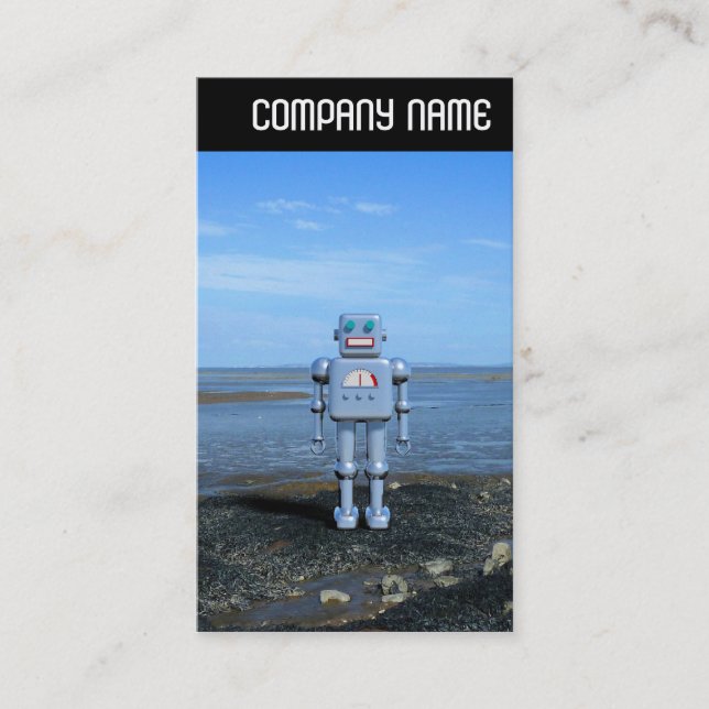 Cartão De Visita V Cabeçalho - Ao lado da costa (Frente)