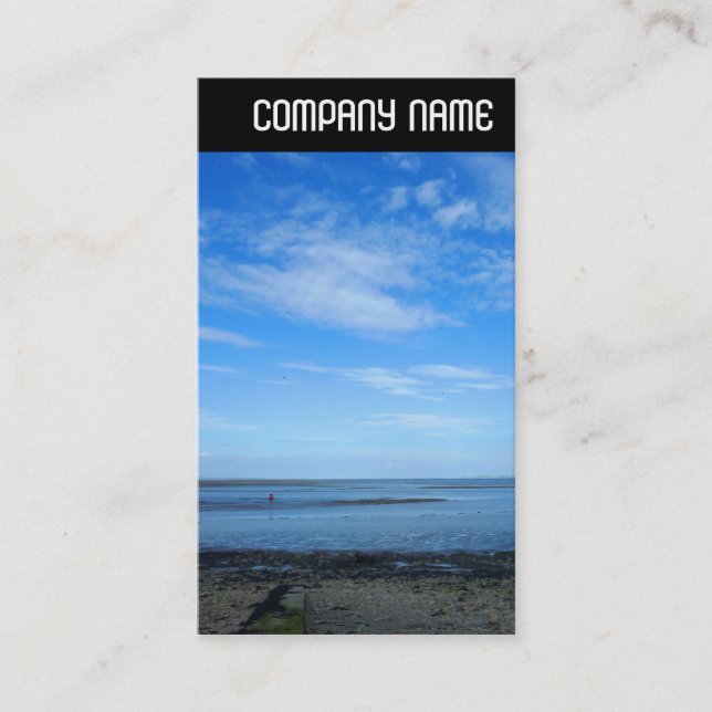 Cartão De Visita V Cabeçalho - Estuário severo em Penarth (Frente)