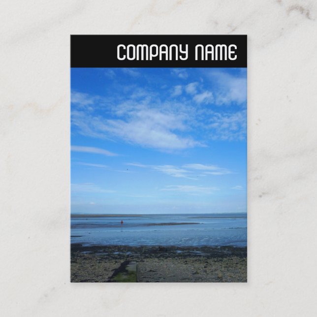 Cartão De Visita V Cabeçalho - Estuário severo em Penarth (Frente)