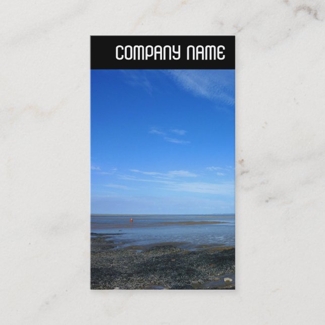 Cartão De Visita V Cabeçalho - Estuário severo em Penarth (Frente)