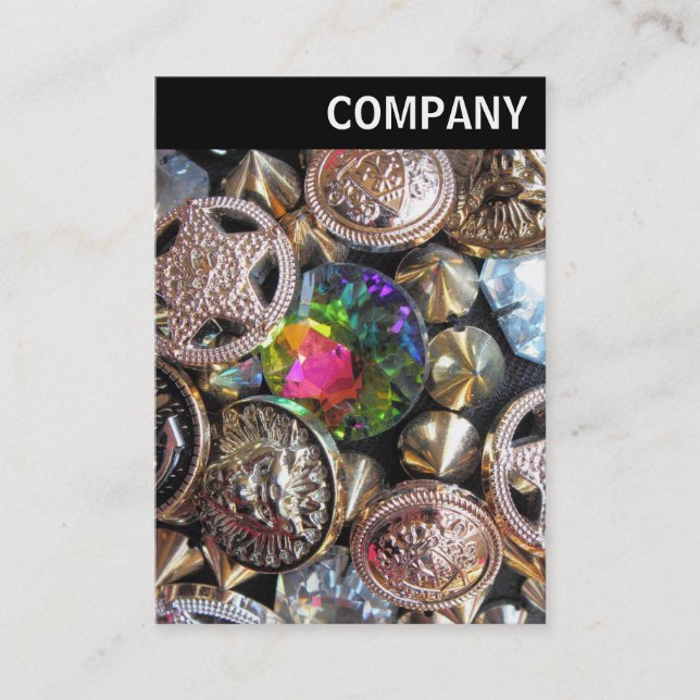 Cartão De Visita V Cabeçalho - Flea Market Bling (Frente)