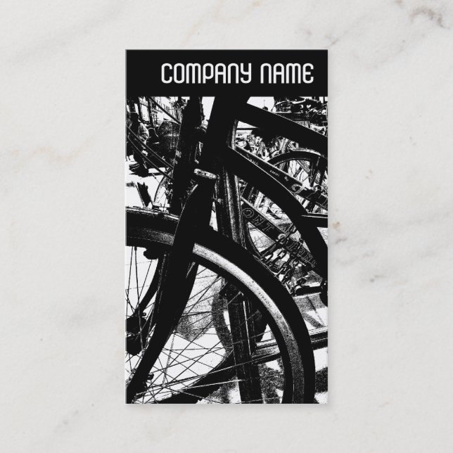 Cartão De Visita V Cabeçalho - HC de rack de bicicleta (Frente)