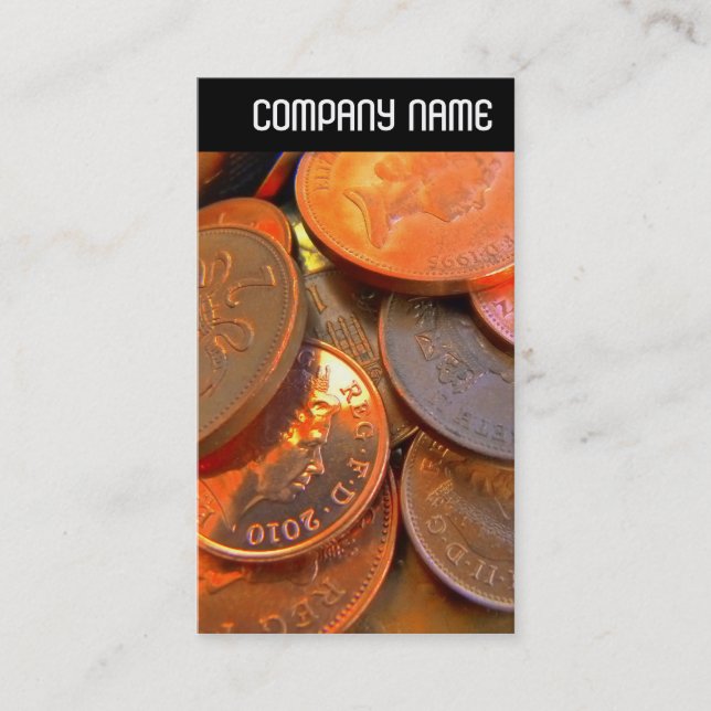 Cartão De Visita V Header - A cor do dinheiro (Frente)