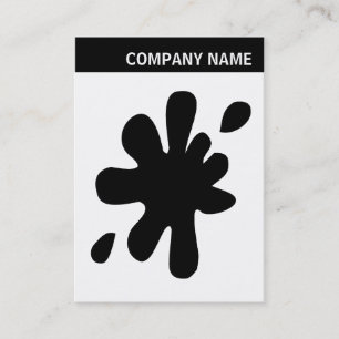 Cartão De Visita V Header - Image - Big Black Blot