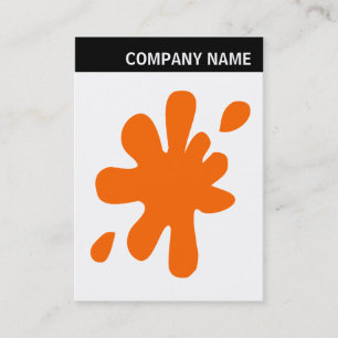 Cartão De Visita V Header - Image - Big Orange Blot