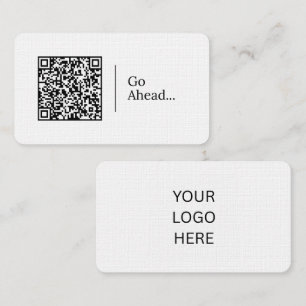 Cartão De Visita Vá em Frente... Código QR e Logotipo Personalizá