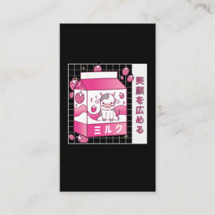 Cartão De Visita Vaca-de-leite de morango japonesa