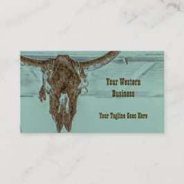 Cartão De Visita Vaca-Vaca-Vaca-Casca-Castanho-Terrado-Ocidental