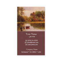 Vacas Num Paisagem De Água Albert Bierstadt