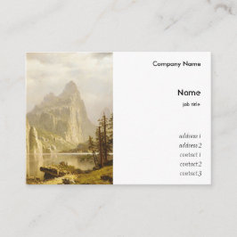 Cartão De Visita Vale do Yosemite do Rio Bierstadt Albert Merced