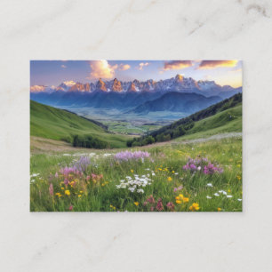 Cartão De Visita Vale Natureza ao ar livre Paisagem Calmo