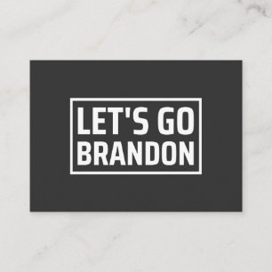 Cartão De Visita vamos brandon vamos brandon